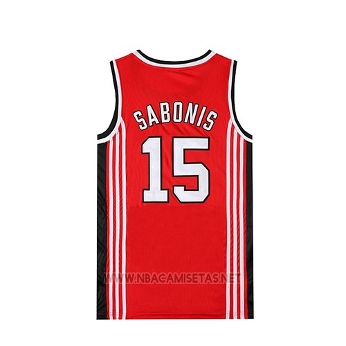 Camiseta Pelicula Cccp Sabonis NO 15 Rojo